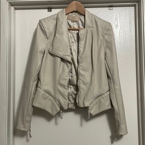 Woman’s faux leather jacket